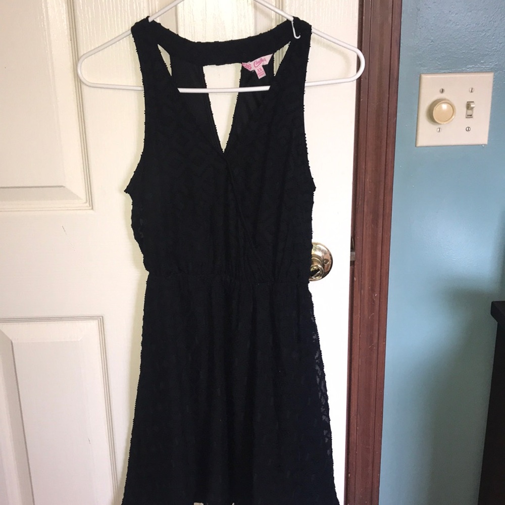 Black mini dress
